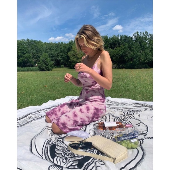 rare Realisation Par Capulet Silk Slip Midi Dress - David Bowie tote included! - Picture 15 of 16